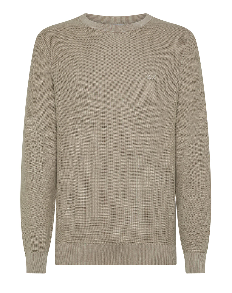 SUN68 UOMO MAGLIA SWEATER VINTAGE STONE