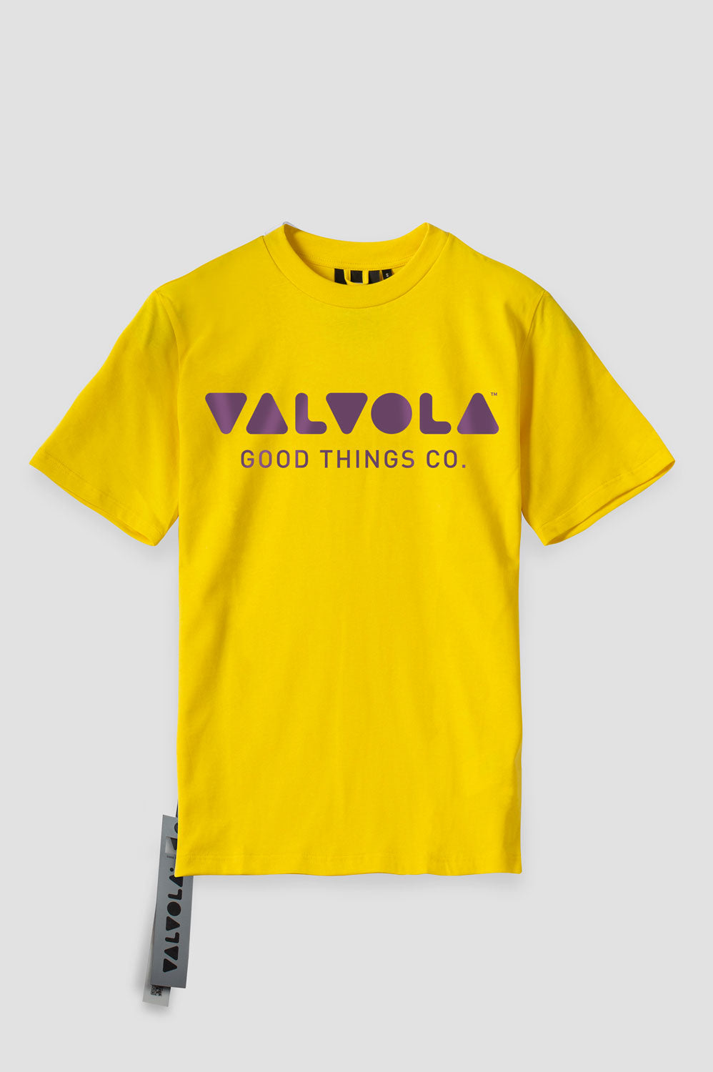 VALVOLA T-SHIRT LOGO COLORE GIALLO & VIOLA