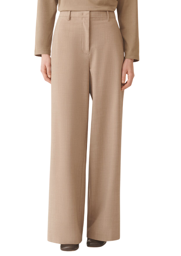 FABIANA FILIPPI PANTALONE SPOLETO IN FRESCO LANA BISTRETCH BEIGE