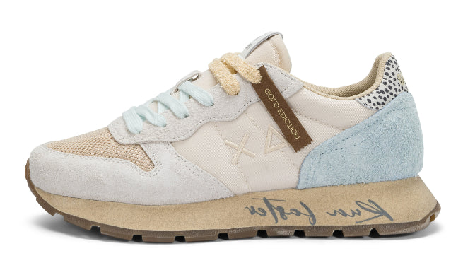SUN68 SNEAKERS DONNA ALLY VINTAGE GOLD EDITION BIANCO