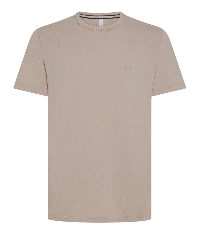 SUN68 UOMO T-SHIRT PIQUET COLD DYE STONE