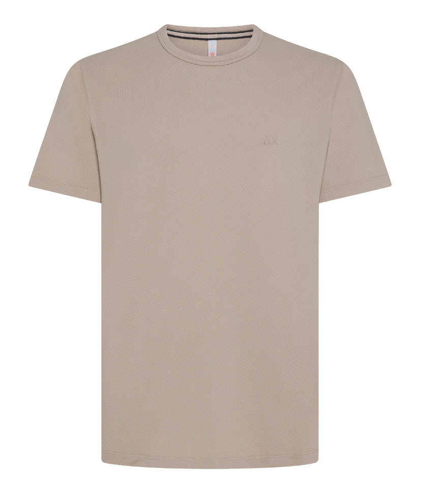 SUN68 UOMO T-SHIRT PIQUET COLD DYE STONE