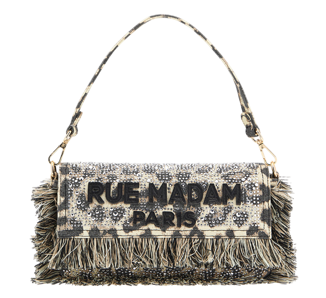 RUE MADAME PARIS SHOULDER BAG CASABLANCA LEOPARD