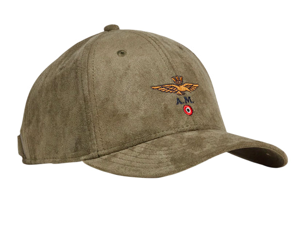 AERONAUTICA MILITARE CAPPELLO EFFETTO SUEDE CON LOGO COLONIAL ABBEY