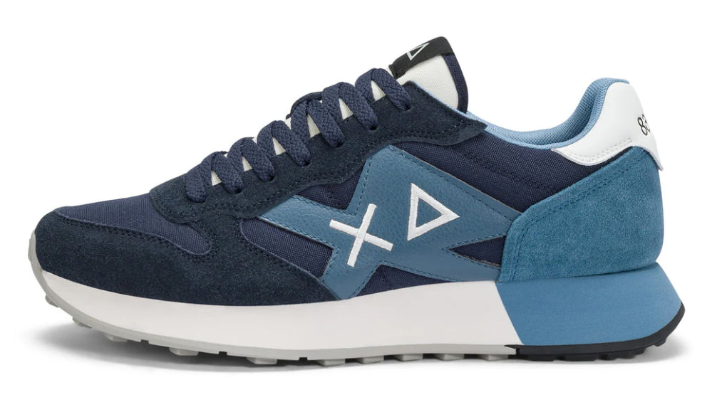 SUN68 SNEAKERS UOMO JAKI SOLID NAVY BLUE