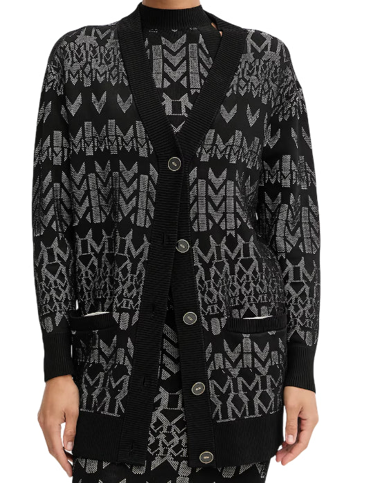 MARCIANO BY GUESS CARDIGAN BILLIE GEOMETRIC BLACK