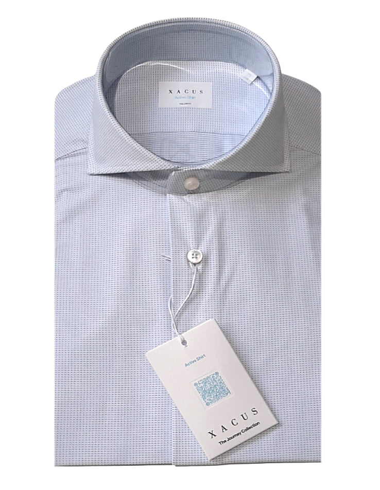 XACUS CAMICIA TAILOR FIT ACTIVE SHIRT 91610 MICROFANTASIA