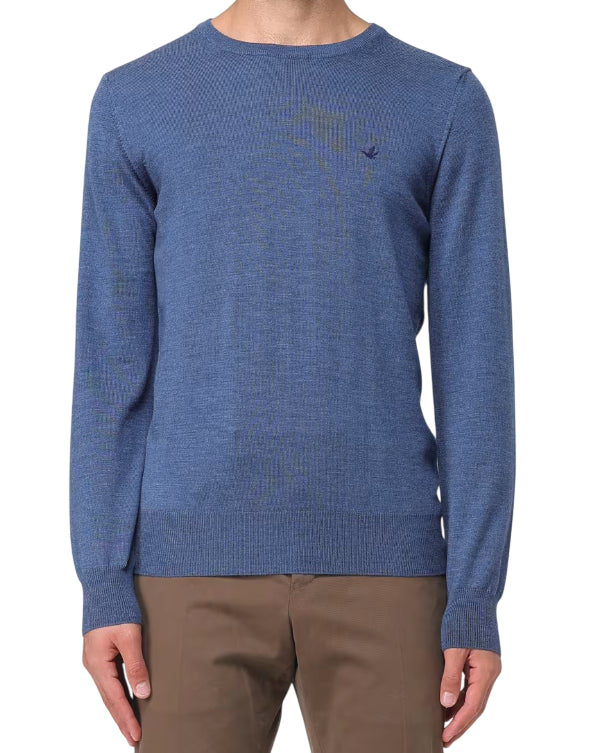 BROOKSFIELD MAGLIA CLASSICA GIROCOLLO COLORE ACQUARIO