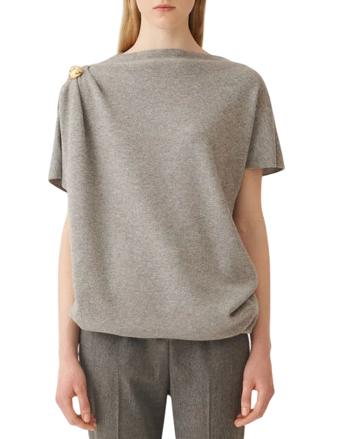 FABIANA FILIPPI MAGLIA IN PLATINUM GRIGIO CHIARO
