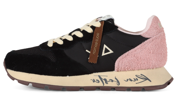 SUN68 SNEAKERS DONNA ALLY VINTAGE GOLD EDITION NERO