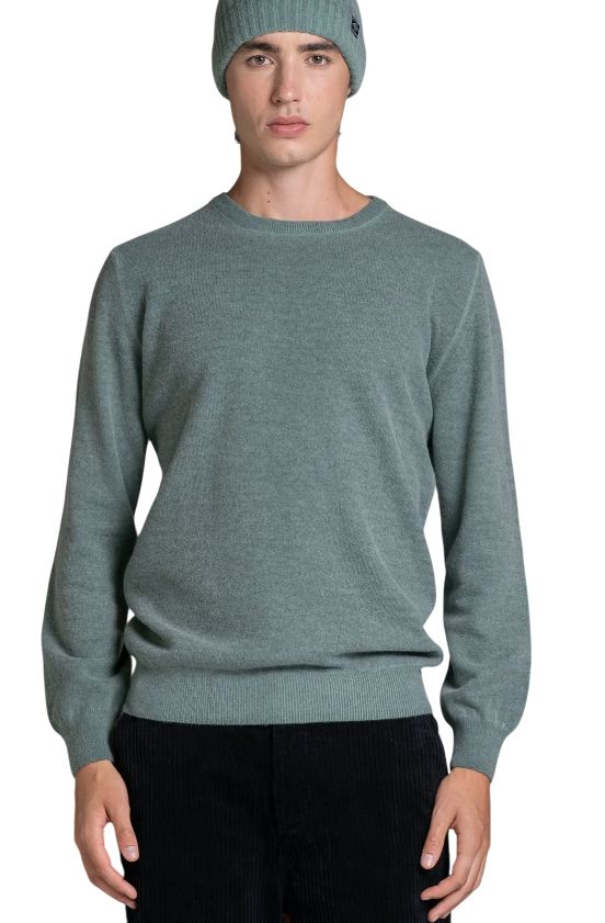 IMPURE MAGLIONE CHARLIE WOP MIXED WOOL COLD DYED ACQUA