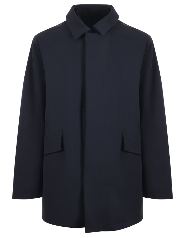 PEOPLE OF SHIBUYA GIUBBOTTO IN TESSUTO TECNICO NINARU-PM981 NAVY BLUE