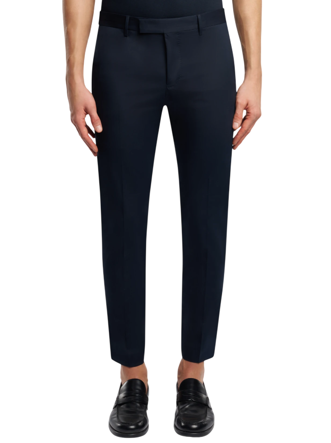 PT01 PANTALONI DIECI IN COTONE STRETCH COLORE BLU