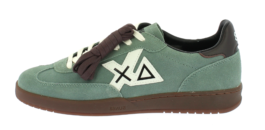 SUN68 SNEAKERS CALIFORNIA SUN SUEDE VERDE SALVIA