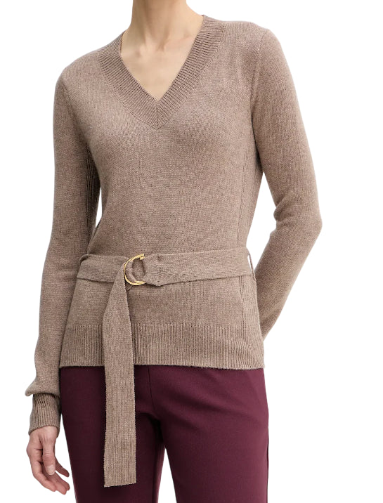 MARCIANO BY GUESS MAGLIONE IN LANA AFRAH SILK TAUPE