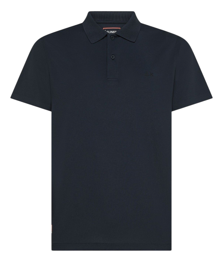 SUN68 UOMO POLO IN PIQUET TECNICO COLORE NAVY BLUE