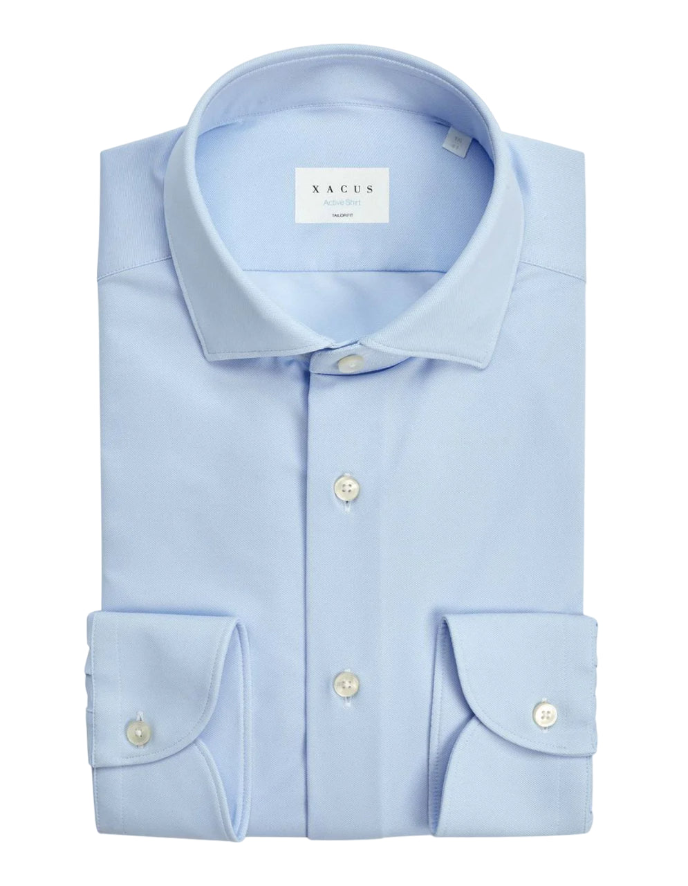 XACUS  CAMICIA TAILOR FIT ACTIVE SHIRT 11460 CELESTE