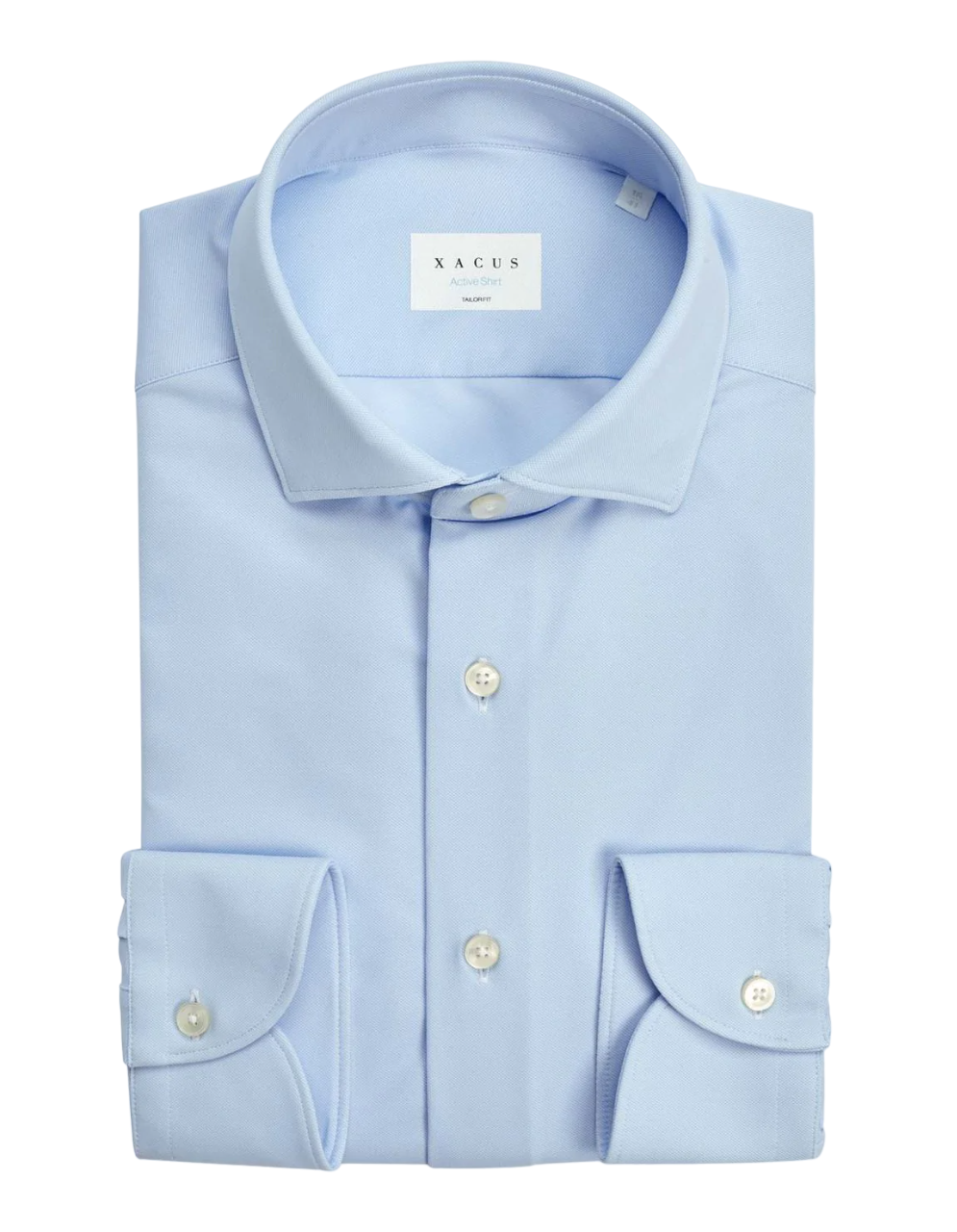 XACUS  CAMICIA TAILOR FIT ACTIVE SHIRT 11460 CELESTE