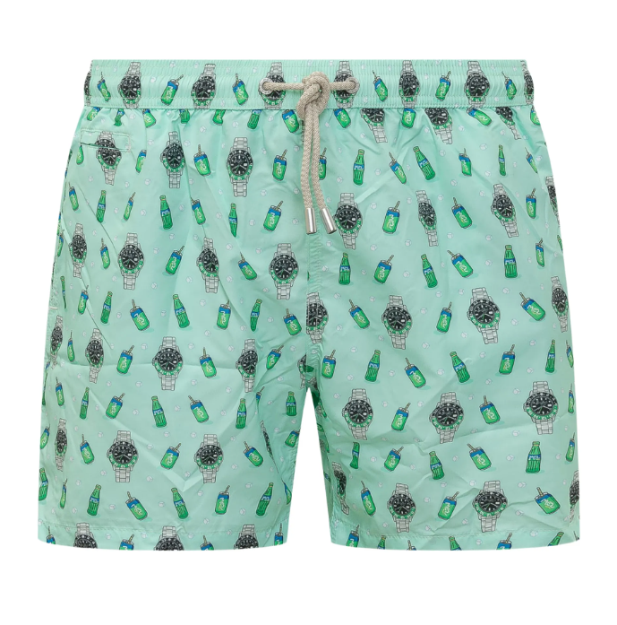 MC2 SAINT BARTH BOXER MARE MICRO FANTASY WATCH VERDE ACQUA