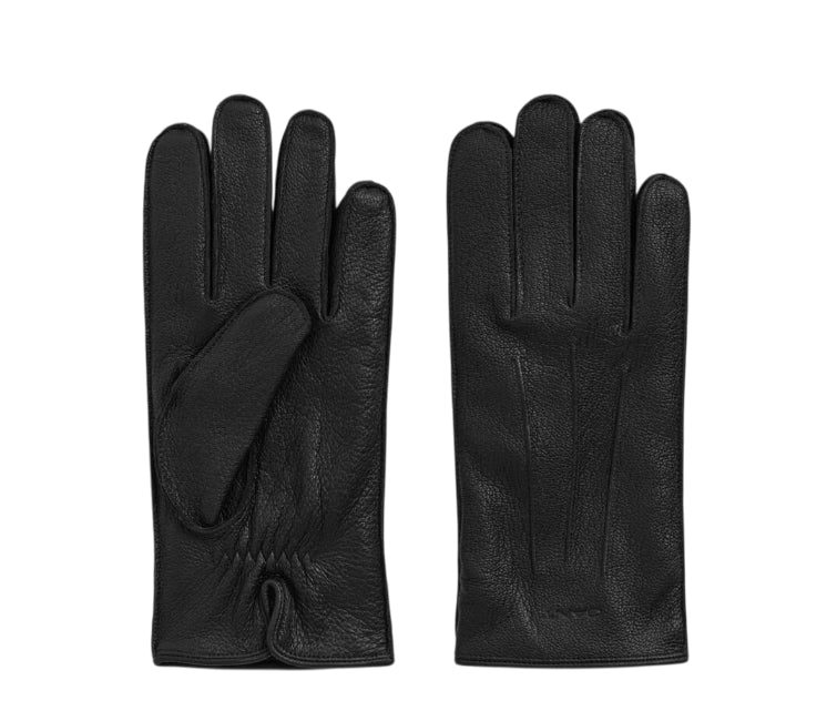 GANT GUANTI UOMO IN PELLE FODERATI IN CASHMERE BLACK