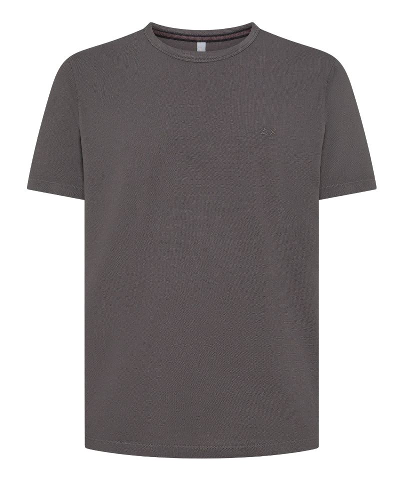 SUN68 UOMO T-SHIRT PIQUET COLD DYE INCHIOSTRO