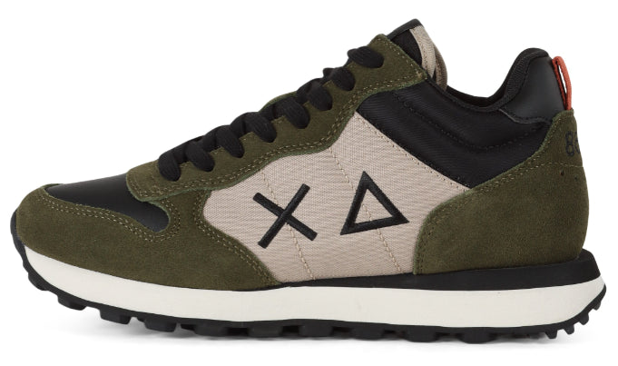 SUN68 SNEAKERS UOMO TOM 2.0 SOLID MID MILITARE SCURO