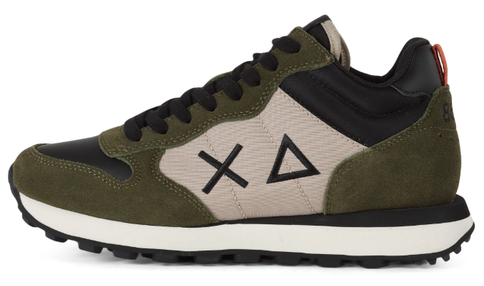 SUN68 SNEAKERS UOMO TOM 2.0 SOLID MID MILITARE SCURO