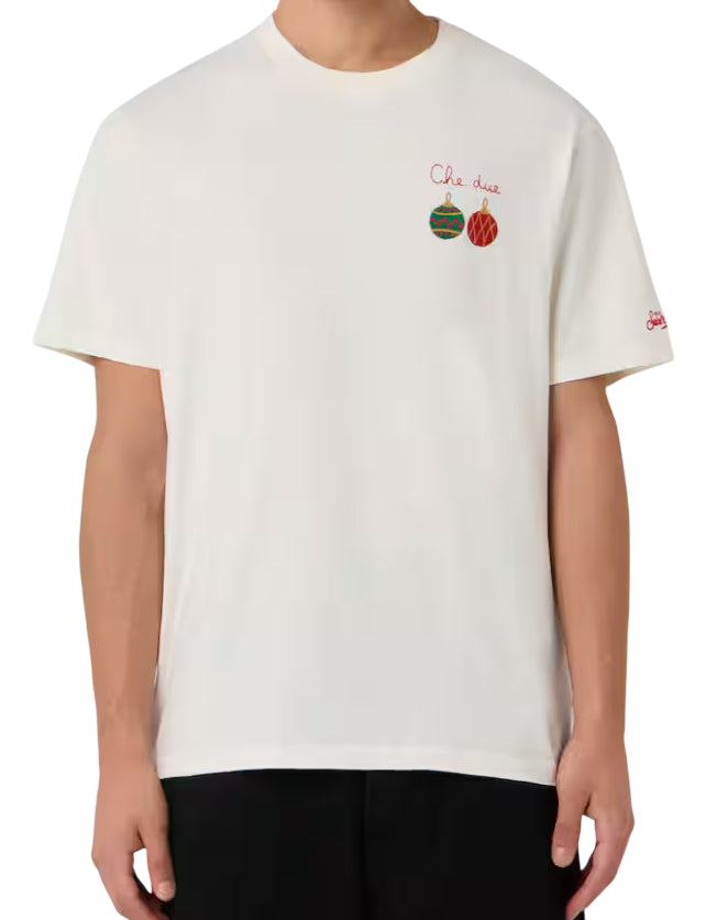 MC2 SAINT BARTH T-SHIRT ARNOTT DUE PALLE BIANCO