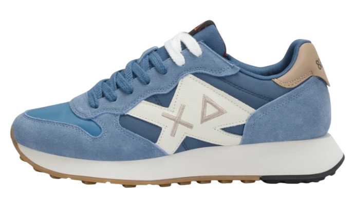 SUN68 SNEAKERS UOMO JAKI BICOLOR COLORE AVIO