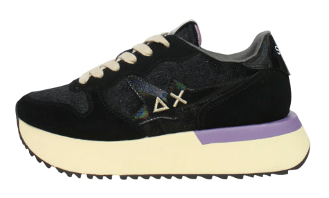 SUN68 SNEAKERS DONNA BIG STARGIRL VELVET NERO