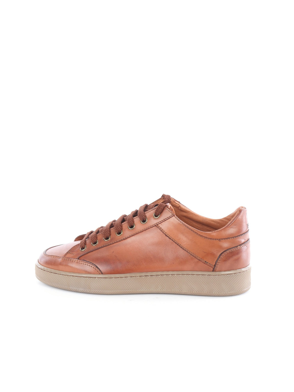 MARK MIDOR SNEAKERS IN PELLE DI VITELLO COLORE BRANDY