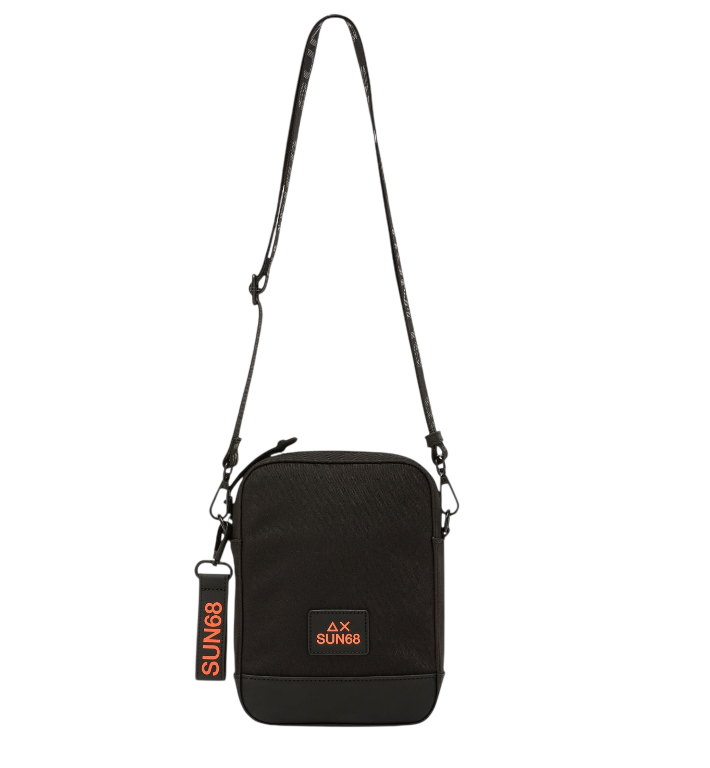 SUN68 BORSA A TRACOLLA IN NYLON NERO