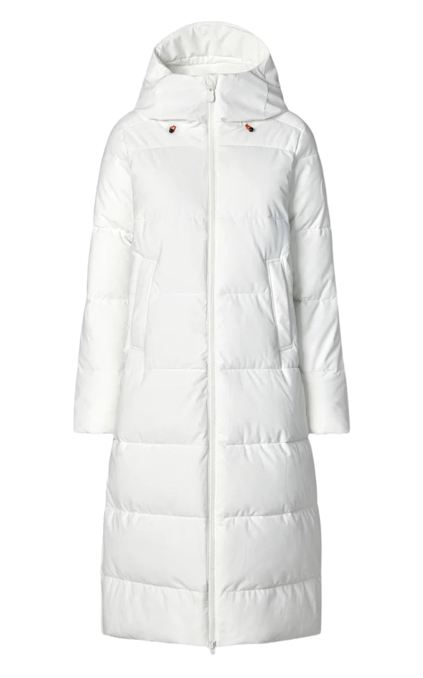 SAVE THE DUCK PARKA LUNGO MISSY BIANCO