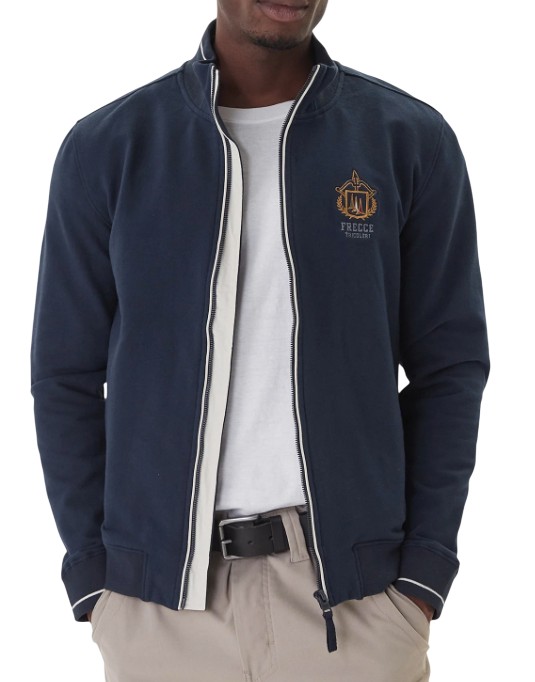AERONAUTICA MILITARE FELPA CON FULL ZIP FRECCE T. BLU NAVY