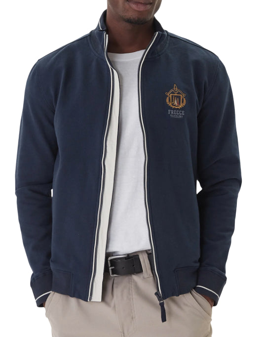 AERONAUTICA MILITARE FELPA CON FULL ZIP FRECCE T. BLU NAVY
