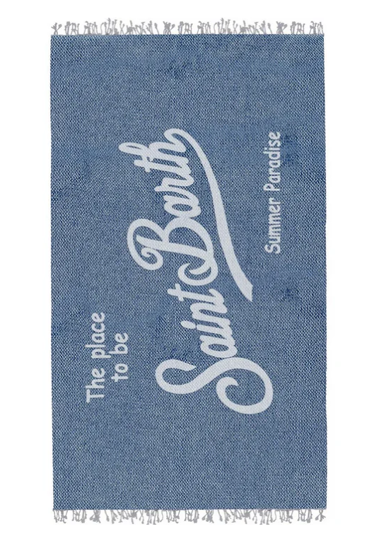 MC2 SAINT BARTH TELO MARE IN COTONE FOUTAS BLU 6110