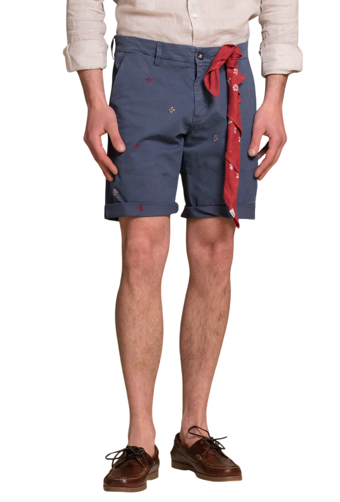 IMPURE BERMUDA REY CHINO SHORT EMBROIDERY