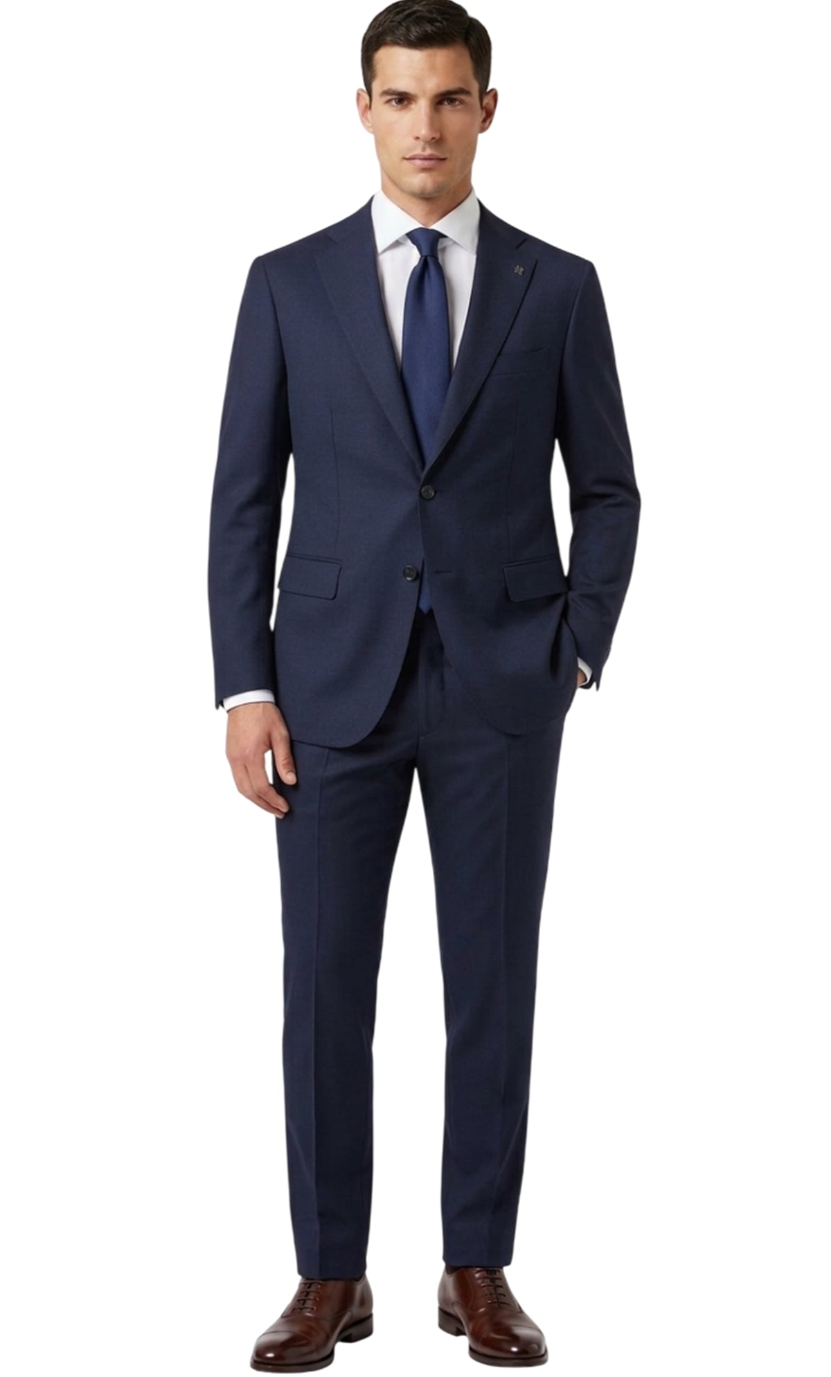 TAGLIATORE ABITO IN LANA VERGINE DROP 4 COLORE NAVY