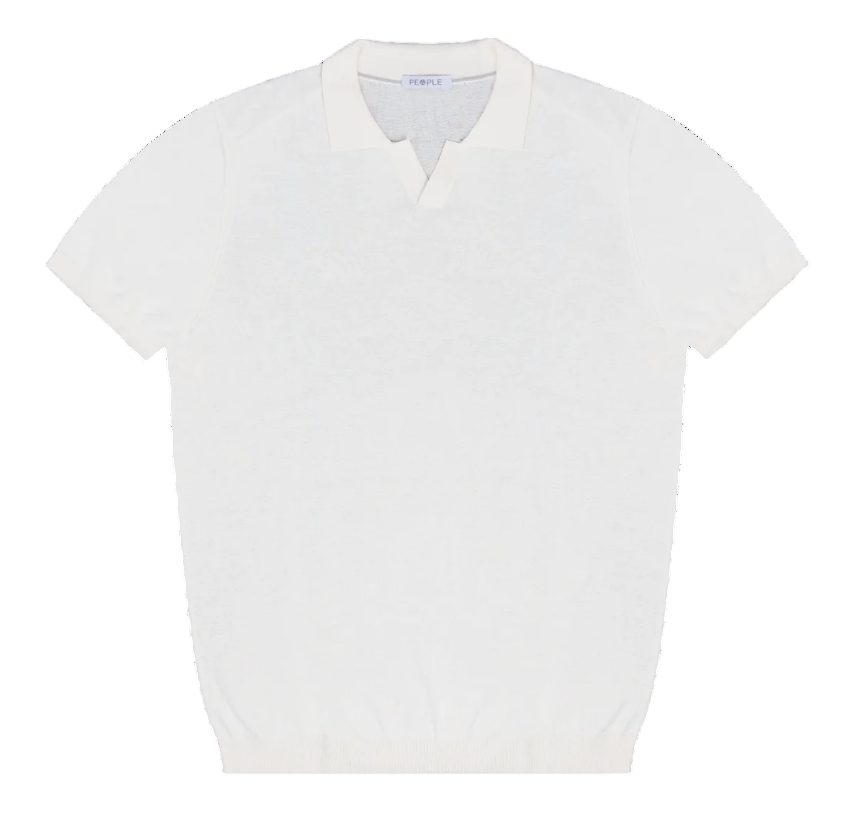 PEOPLE OF SHIBUYA POLO IN MAGLIA YABAI DONGQI WHITE