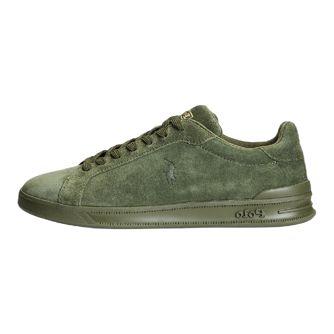 RALPH LAUREN SNEAKER HERITAGE COURT II CAMOSCIO ARMY