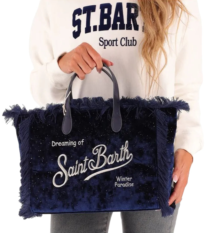 MC2 SAINT BARTH BORSA MINI COLETTE VELVET MIDNIGHT