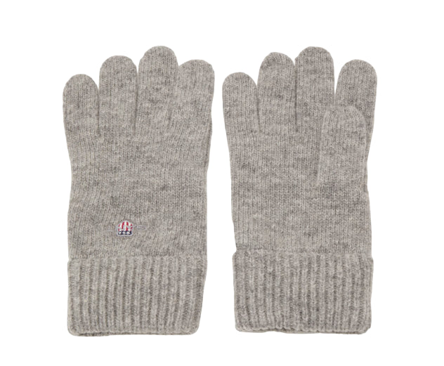 GANT GUANTI IN MAGLIA SHIELD IN LANA GREY MELANGE