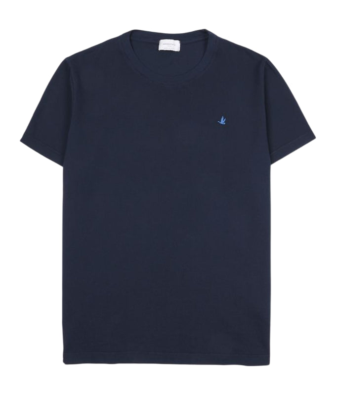 BROOKSFIELD T-SHIRT LIGHT PIQUET DI COTONE BLU