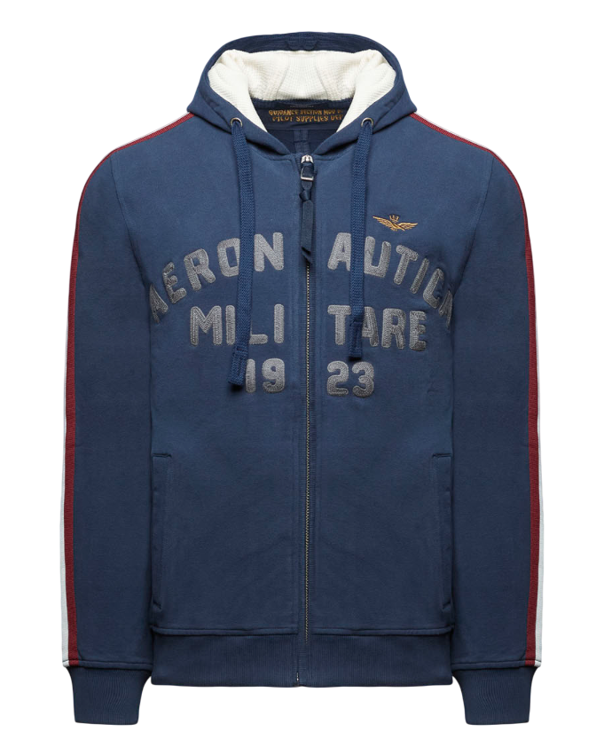 AERONAUTICA MILITARE FELPA BRANDIZZATA A.M. 1923 BLU NAVY