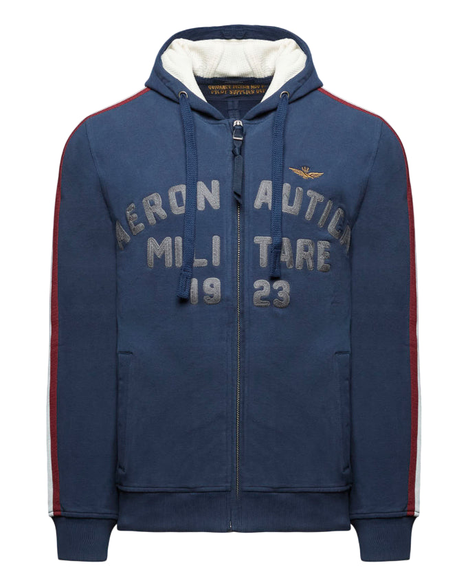 AERONAUTICA MILITARE FELPA BRANDIZZATA A.M. 1923 BLU NAVY