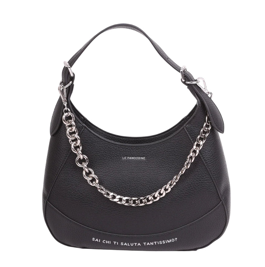 LE PANDORINE BORSA HOBO CHLOE BLACK