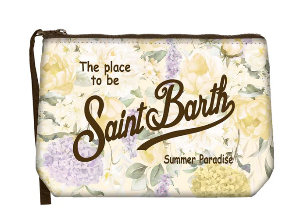 MC2 SAINT BARTH POCHETTE ALINE IN SCUBA LEMONY FLOWER 92