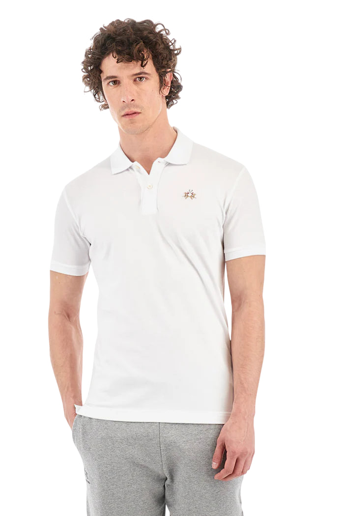 LA MARTINA POLO DA UOMO EDUARDO SLIM FIT COL OPTIC WHITE