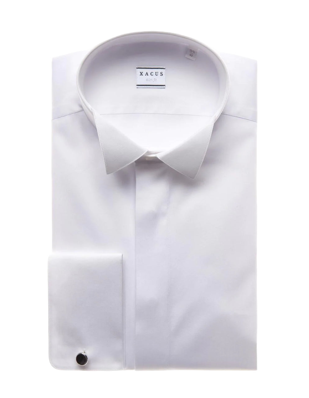 XACUS CAMICIA CAMICIA COLLO DIPLOMATICO TINTA UNITA BIANCO