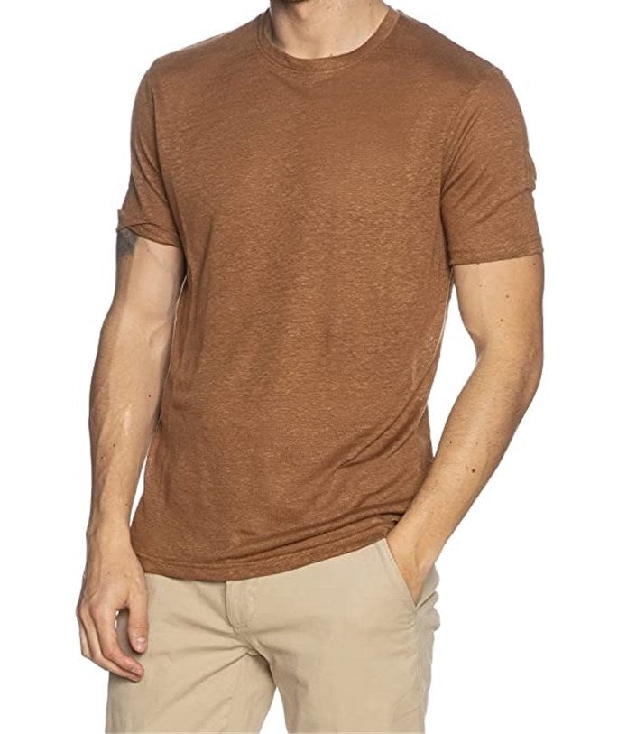 MARKUP MAGLIA T-SHIRT LINEN EDITION TABACCO